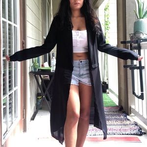 Black long blazer